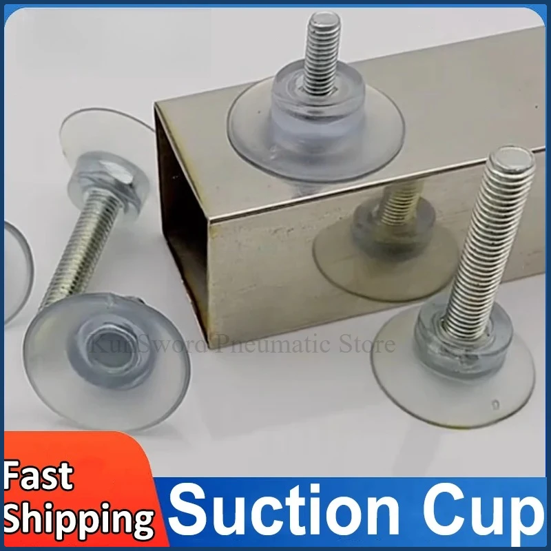 1/2/5/10Pcs M6/M8 Transparent Screw Suction Cup Screw Glass Coffee Table Anti Slip Adjustable Foot Pad