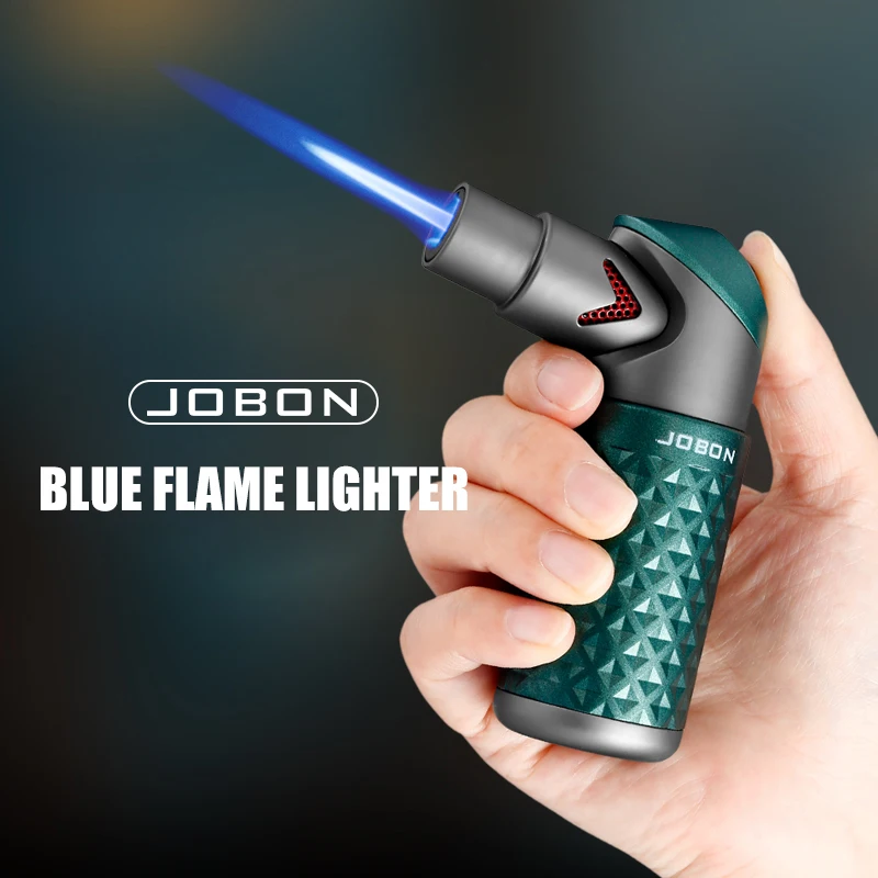JOBON Blue Flame Lighter with One Click Ignition Safety Lock Design, Sustainable Ignition Tool, Portable