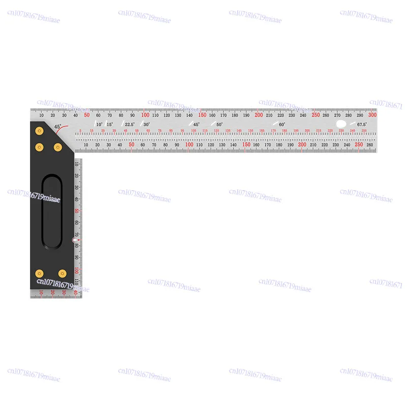 Woodworking Scribing Angle Ruler High-precision Stainless Steel Ruler Multifunctional Woodworking Tool Straight