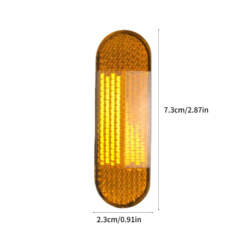 عاكسات لاصقة معتمدة للسلامة، ملصق تحذيري لشاحنة الدراجة الترابية، عاكسات تحذيرية للسلامة أثناء ركوب الدراجات الليلية