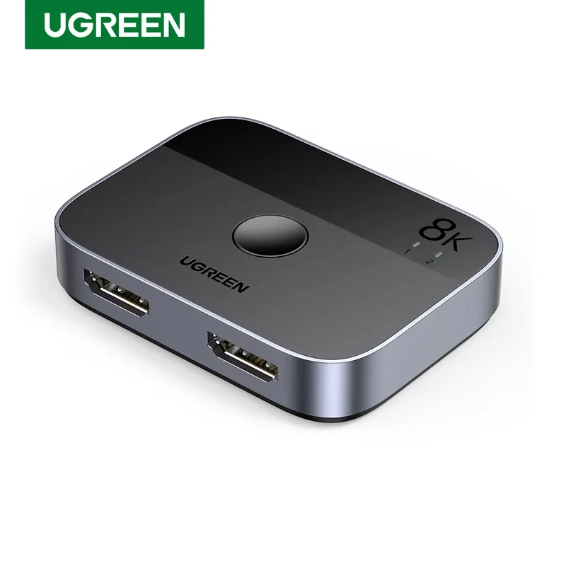 UGREEN HDMI 2.1 Splitter Switch 8K 60Hz 4K120Hz 2 in 1 out for TV Xbox Series X PS5 HDMI compatible Monitor HDMI Switcher