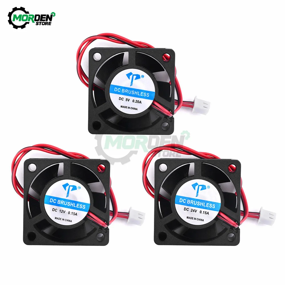 DC4020 Cooling Turbo Fan Brushless 3D Printer Parts 2Pin For Extruder DC Cooler Blower Fans for 3D 3D Printer Tool Accessories