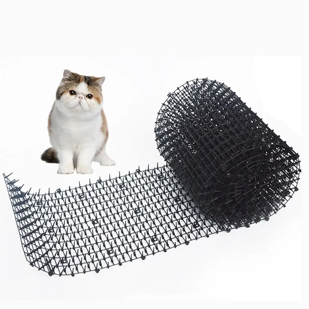 2m/4m Cat Scat Mat with Spikes Network Prickle Strips Anti-Cats Digging Stopper Safe Keep Pets Off Cat Repellment Mat Outdoor
