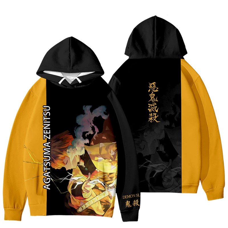 Anime Demon Killer Kimetsu No Yaiba 3d Printing Hoodie Men Women Streetwear Fashion Harajuku Hooded Oversize Sweatshirt Pullover