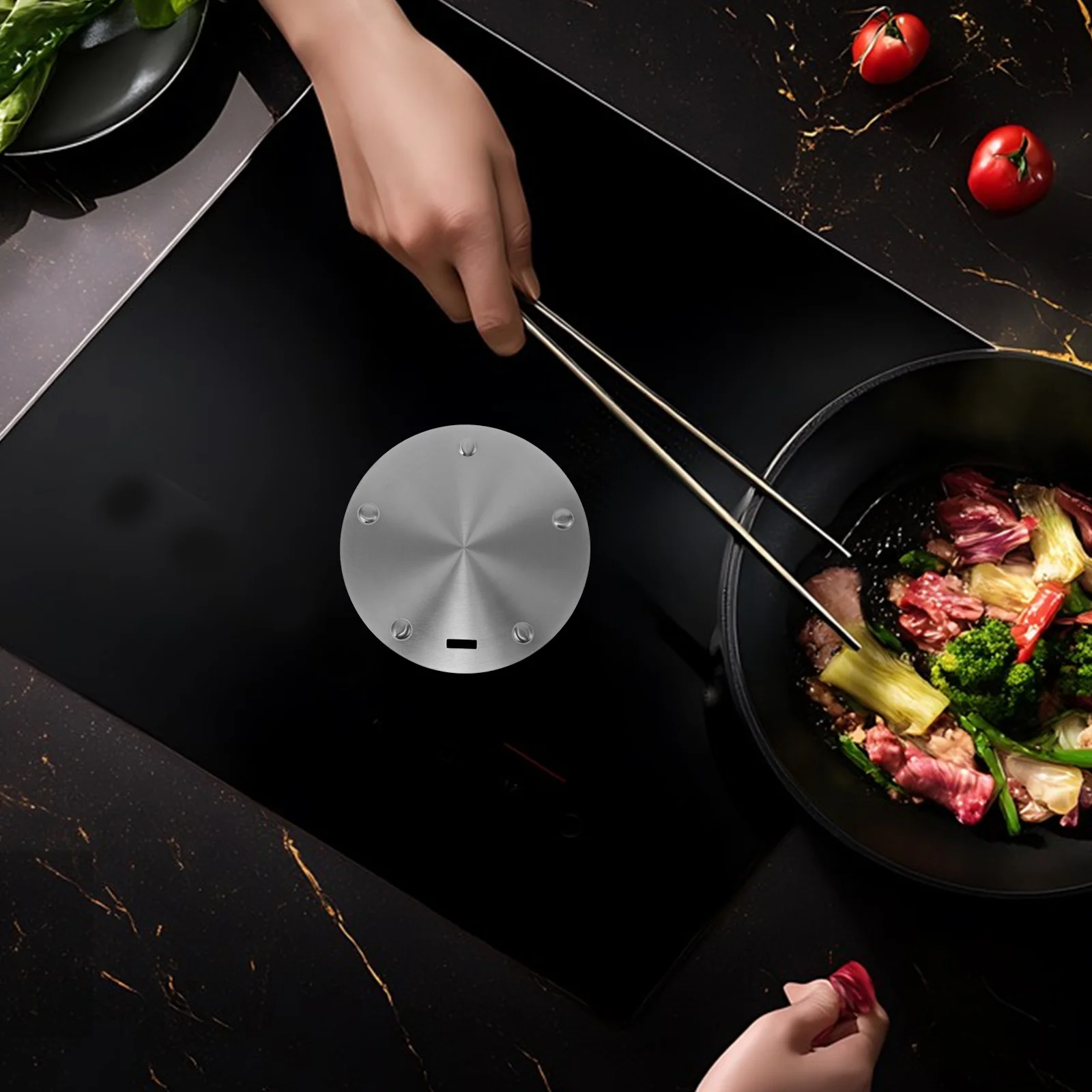

Heat Conduction Plate Gas Stove Diffuser Guides Cooking Stainless Steel for Glass Cooktop