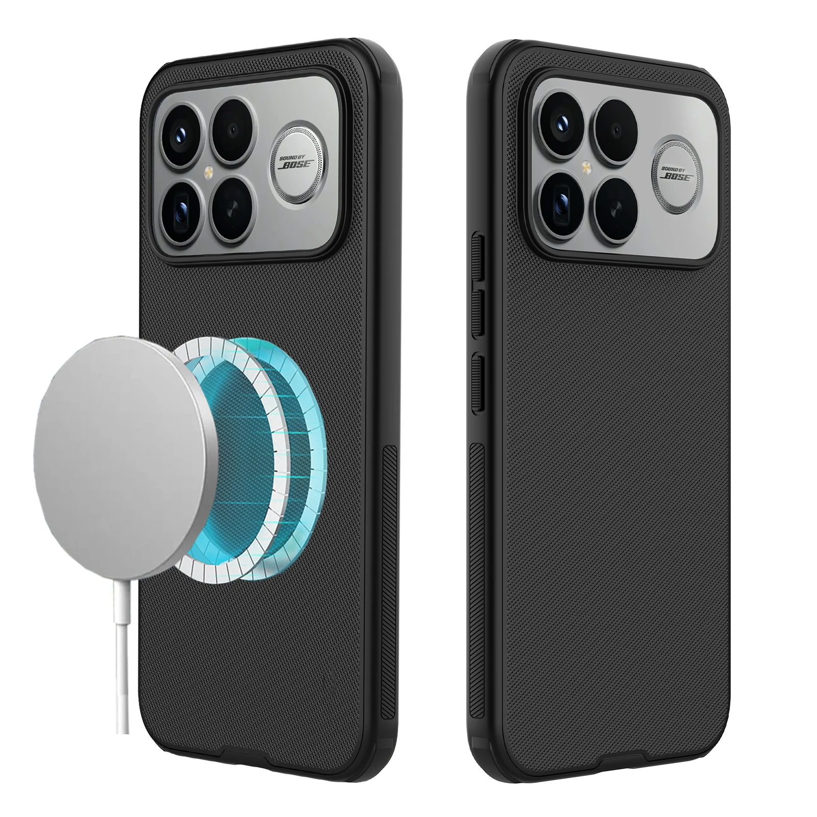 

NILLKIN for Xiaomi Poco F8 Ultra Case [Magnetic Compatible Wireless Charging] Matte Frosted Texture Shockproof Bumper Hard Cover