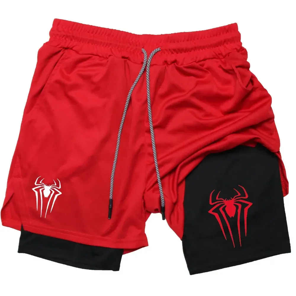 Running Shorts Men Gym Sports Shorts 2 In 1 Quick Dry Workout Training Gym Fitness Jogging Short Pants Summer Men Shorts