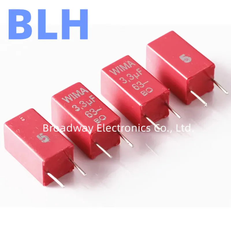 2 قطعة WIMA الأحمر MKS2 5 مللي متر فيلم مكثف مرحبا فاي الصوت P5 50 فولت 63 فولت 100 فولت 250 فولت 400 فولت 630 فولت 0.022 فائق التوهج 22NF 0.033 فائق التوهج 33NF 0.047 فائق التوهج 47NF 0.068 فائق التوهج