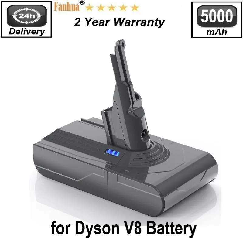 

V8 5000mAh 21.6V Battery For Dyson V8 Battery for Dyson V8 Absolute /Fluffy/Animal/ Li-ion Vacuum Cleaner rechargeable Battery