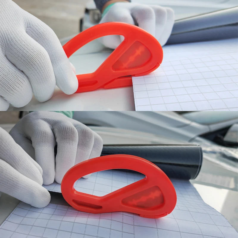 أداة قطع غشاء سكين لف الفينيل للسيارة مع شفرة حلاقة من ألياف الكربون سكين حرفي لقطع ورق نافذة ملصق السيارة #2