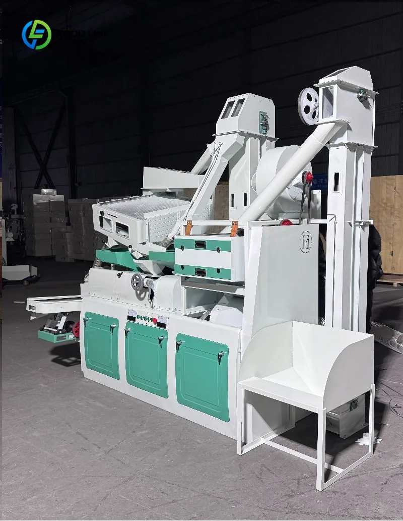 Multifunctional Rice Mill Machine Paddy Huller Grain Polisher for Farm Village Agricultural Use Compact Efficient Durable