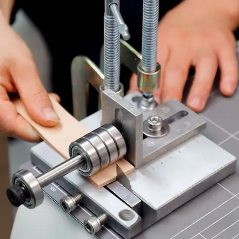 Professional Leather Strap Cutter Set Adjustable Belt Strip Cutting Tool Manual Handheld for DIY Leathercraft and Crafting