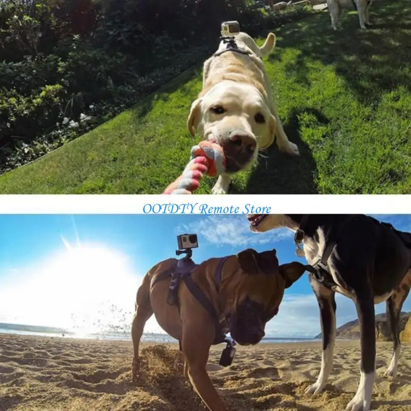 DXAB Dog Harness Mount For Camera Attachment Straps Secures fit Most Size Easy Setups