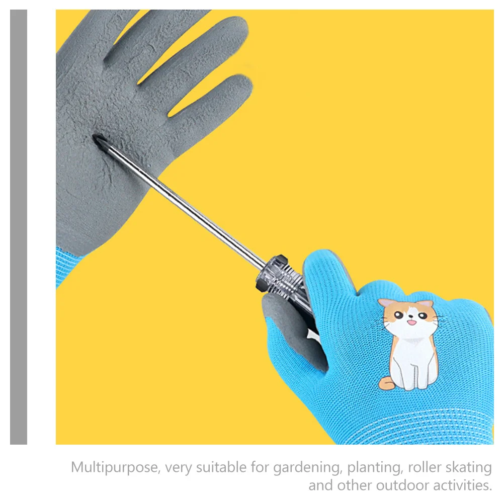 

3Pairs Protective Garden Gloves Comfortable Lightweight Work Gloves for Digging Planting Outdoor Activities