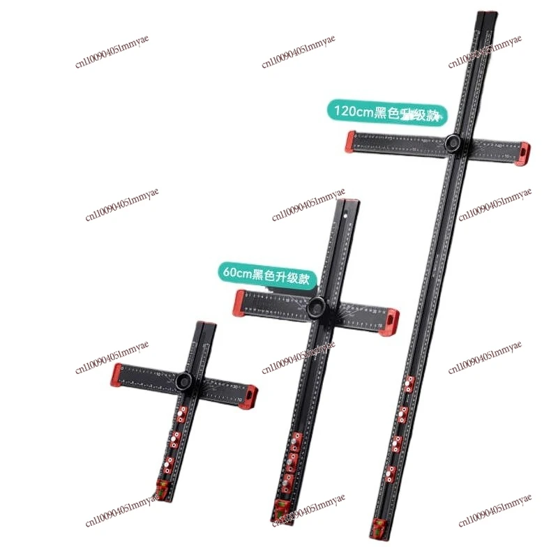 

Telescopic T-ruler Woodworking 2-in-1 Punching Positioning ruler Right Angle ruler