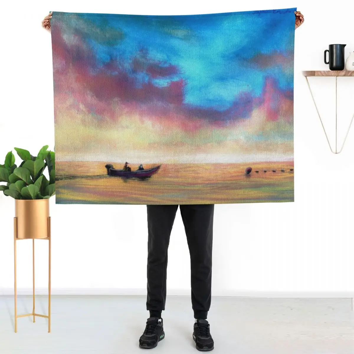 

Checking the Net for Kings with Papa Throw Blanket Soft Comfort Blanket for Reading Watching TV