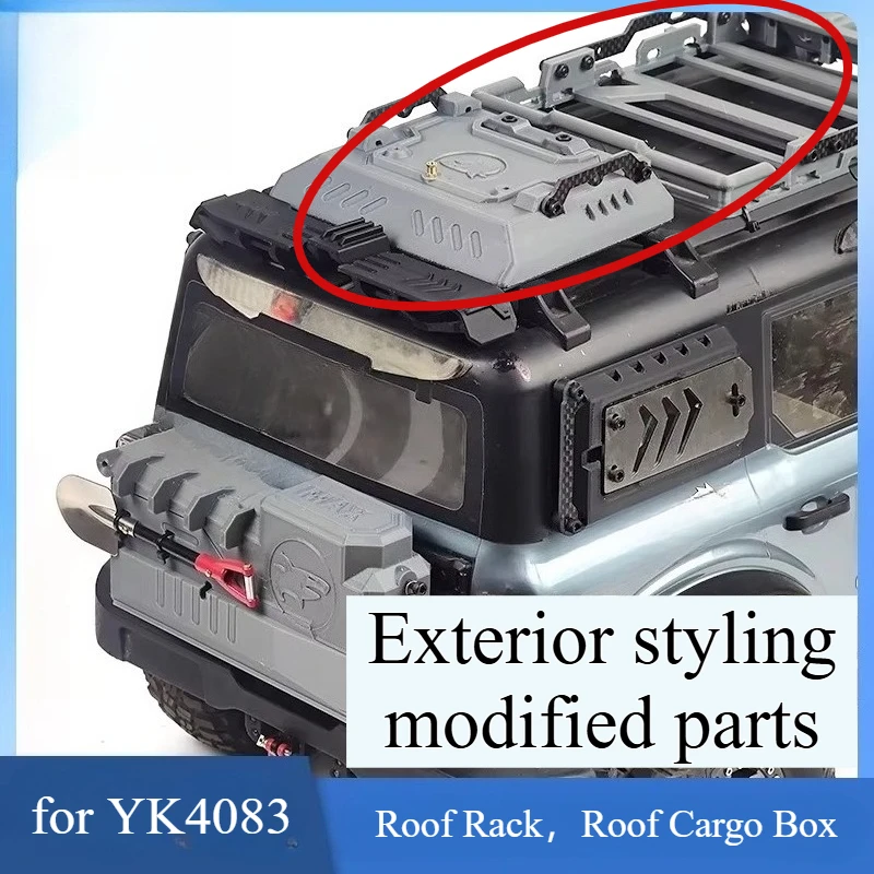 RC Crawler Simulated Roof Rack Custom Size Upgrade Modification Parts for 1/8 Scale YK4083 No Drill Installation Decor Accessory