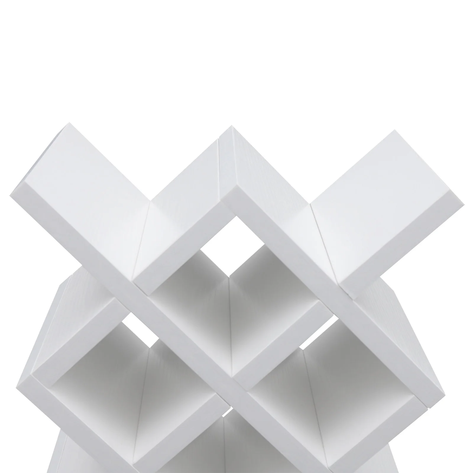 رف نبيذ عشرة خلايا، رف نبيذ قائم بذاته على سطح الطاولة، رف حامل نبيذ مثبت على الحائط، يمكن أن يحمل زجاجات نبيذ متعددة، أبيض