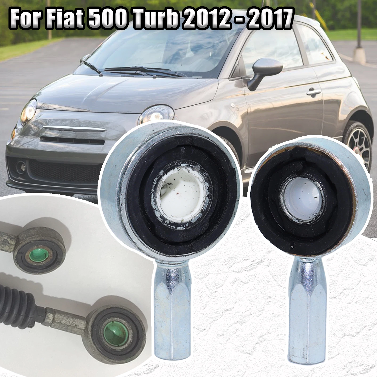 

For Fiat 500 Turb 2012 - 2017 Manual Gearbox Shift Cable Linkage Bushing Shifter Lever Selector Connect Both End Replacement