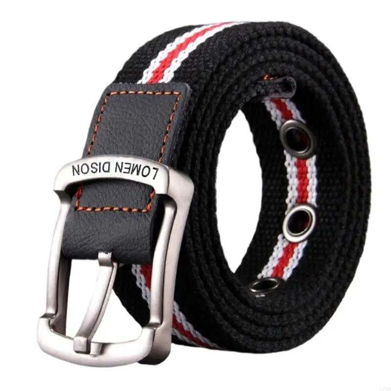 Practical Everyday Canvas Strap With Pin Buckles Design For Work School Activity