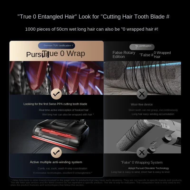 Original  [Robotic Arm]Dreame 0 Water Stains 0 Tangled Hair Washing Machine T40Ultra Lying Flat Double Booster