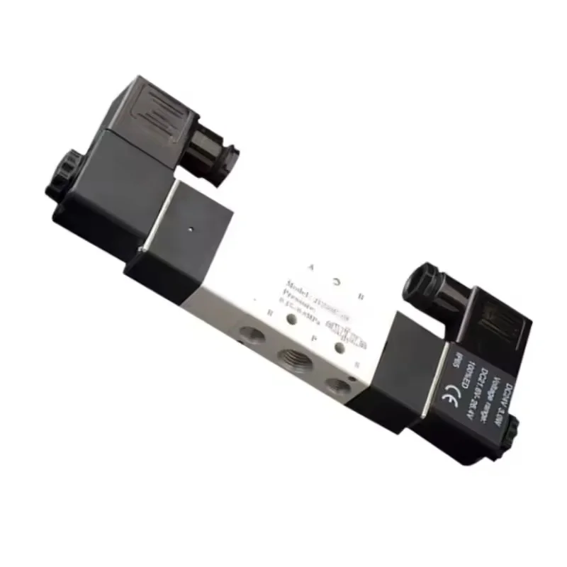 AirTAC 4V130C-06 4V230C-08 4V330C-10 4V430C-15 공압 공기 솔레노이드 밸브 5 포트 3 위치 방향 반전 12V 24V 110V 220V