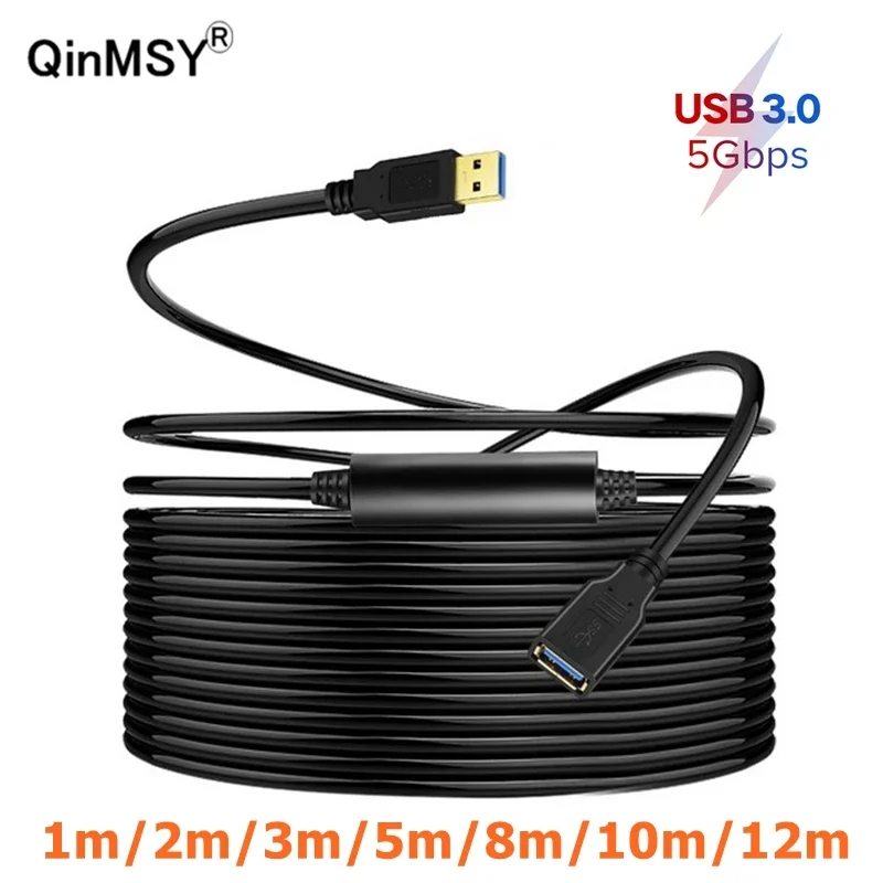 12M 10M USB3.0 Extension Cable For Smart TV PS4 Xbox One SSD USB To USB Cable Extender Data Cord Mini USB3.0 2.0 Extension Cable