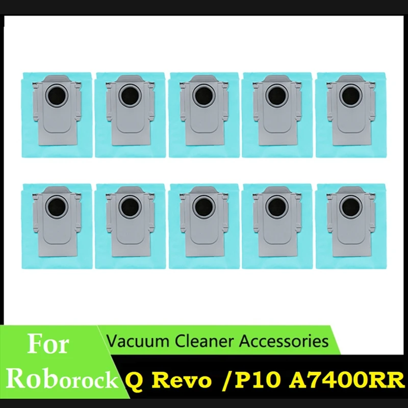 Bolsa de polvo de carbón activado de repuesto para Roborock Q Revo /Roborock P10 A7400RR Robot aspirador bolsas de polvo