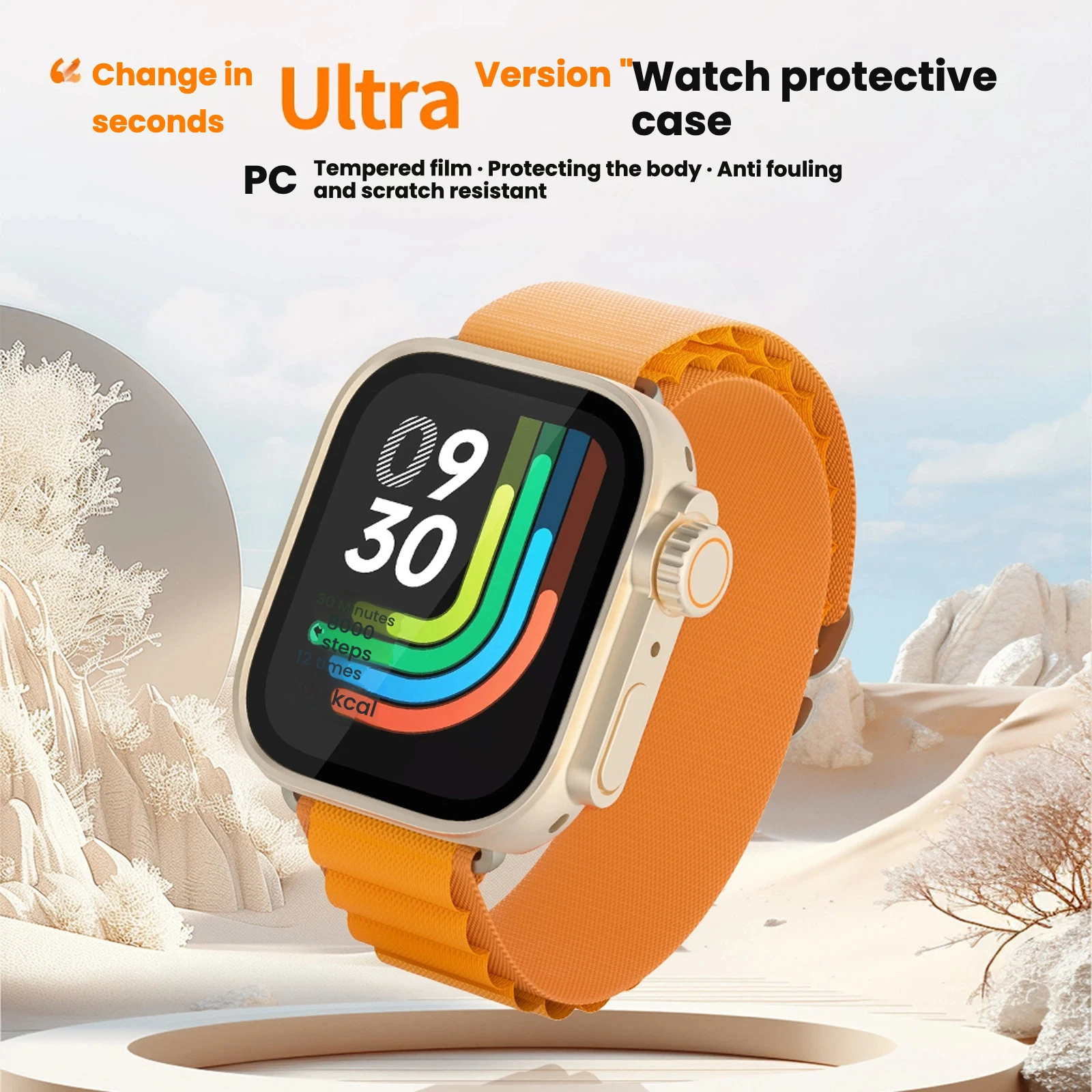 

Glass Case For Huawei Watch Fit 4 Pro fit4 Hard PC Bumper Shell Screen Protector change to iwatch ultra2 Smart Watch Accessories