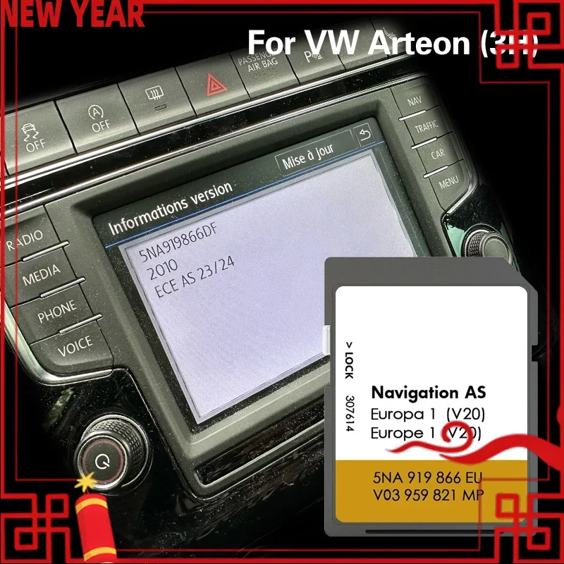 

for VW Arteon 3H Sat Nav 32GB Albania Austria Andorra Road Car Map Navi GPS Card AS V20