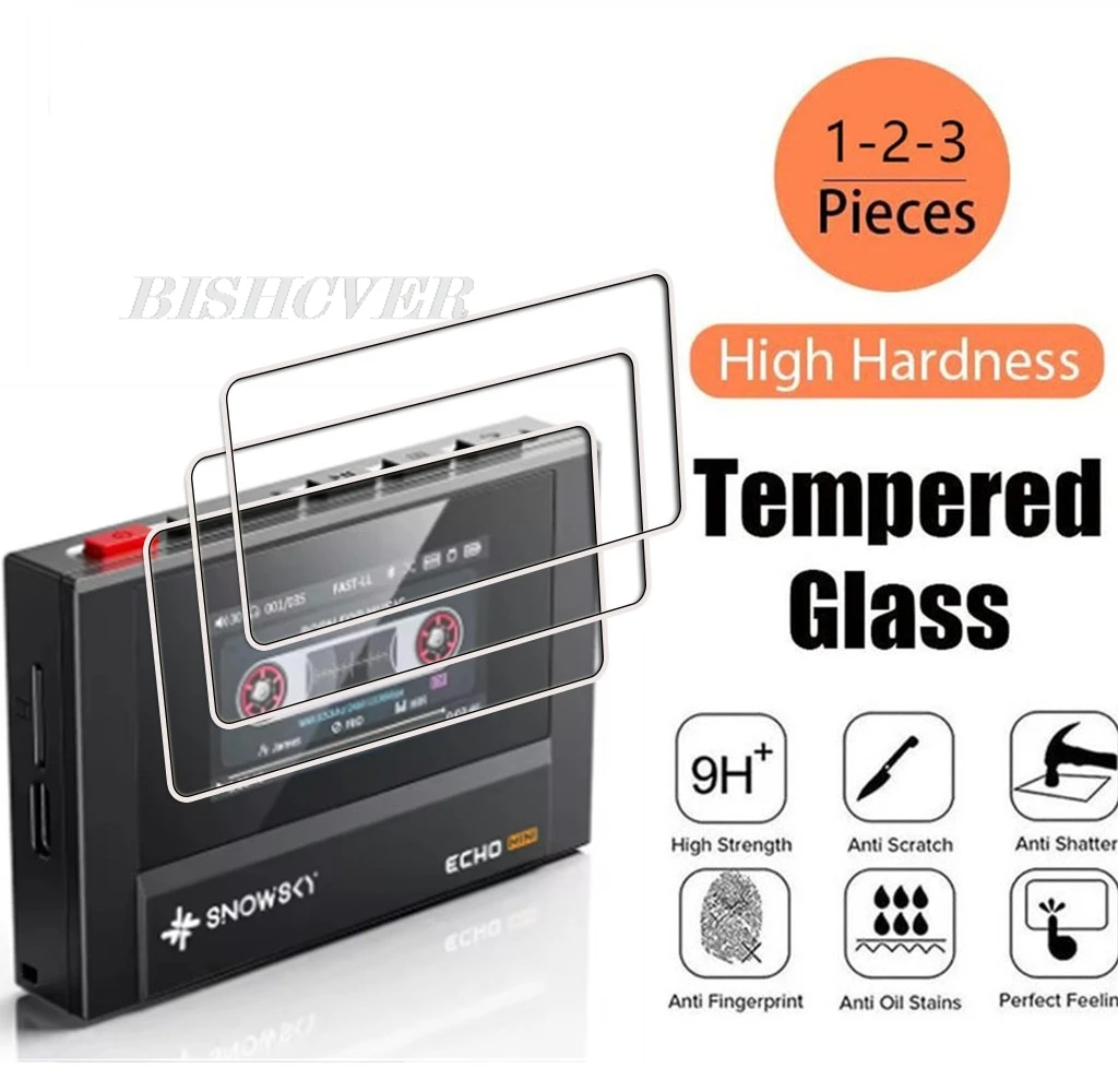 1-3PCS 9H HD Vidro Temperado para SnowSky/FiiO Echo Mini ON FiiO EchoMini MP3 Player Película Protetora de Tela