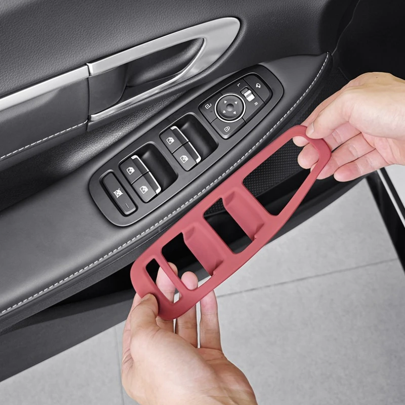 

Силиконовая защитная накладка на панель кнопок стеклоподъемников для Hyundai Sonata 24-26, аксессуары для тюнинга салона