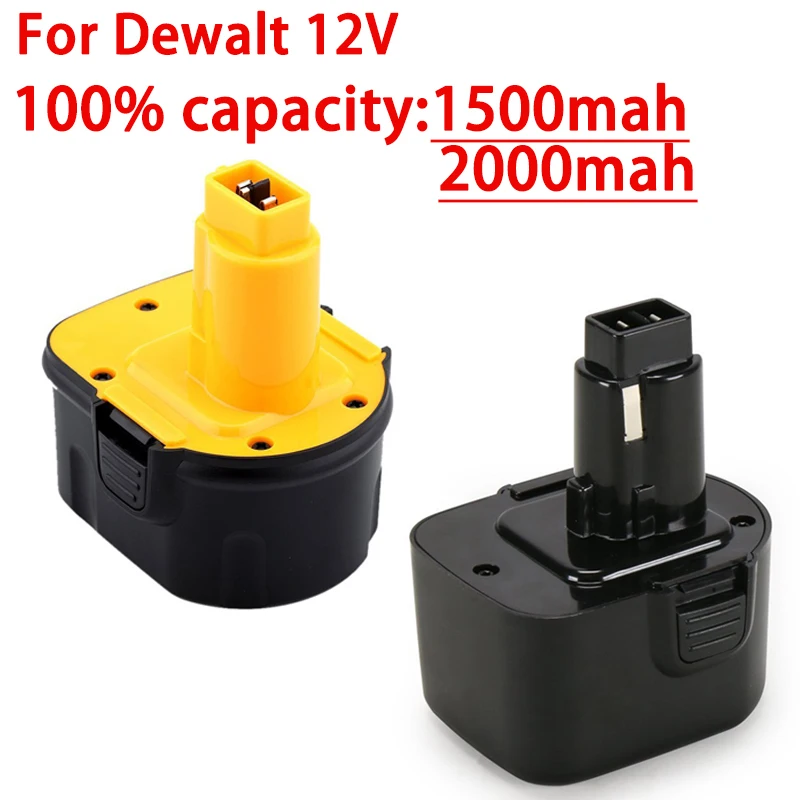 Ni-MH Replacement Battery for Dewalt 12V DC9071 Battery DW9071 DW9072 DC9071 DE9072 DE9074 DE9075 Power Tool Battery+Charger