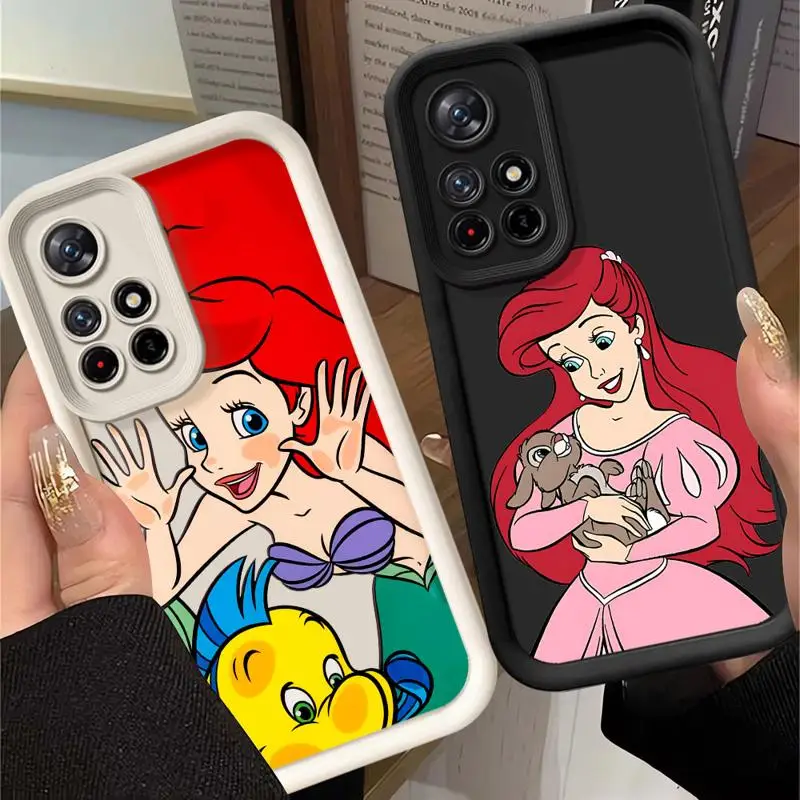 phone case for Redmi note 10 5g 13c 11 13 pro 12s 11promax 12 10s 12pro stpu funda waterproof casos Beautiful Mermaid Princess