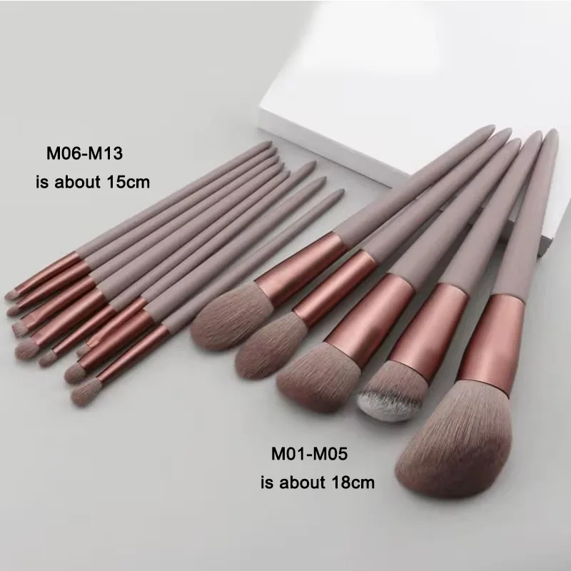 13/15PCS Make-Up Pinsel Set Lidschatten Foundation Frauen Kosmetik Pinsel Lidschatten Erröten Schönheit Weiche Make-Up Werkzeuge Tasche – Detail 6