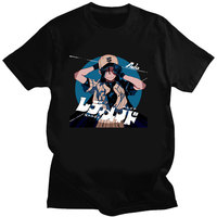 Ado Singer Printed T-shirt Cartoon Retro Tee 2024 Summer Men's Cotton Tshirt Street Casual Cotton Short Sleeve Men's Undershirt