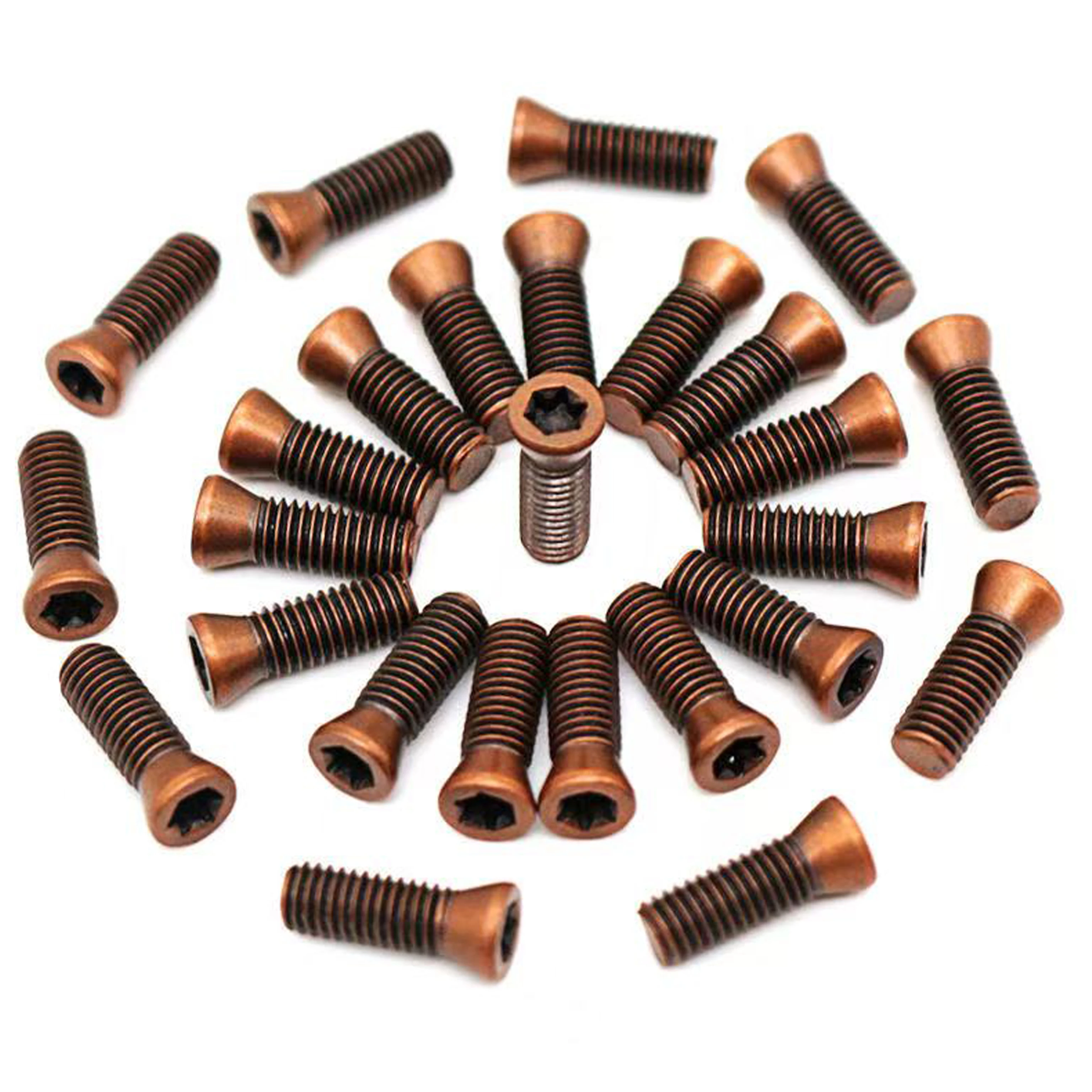 12.9 plum blossom screws M2 M2.5 M3 M4 M5 are used for tool accessories such as tool heads and U-shaped drills Send two wrenches