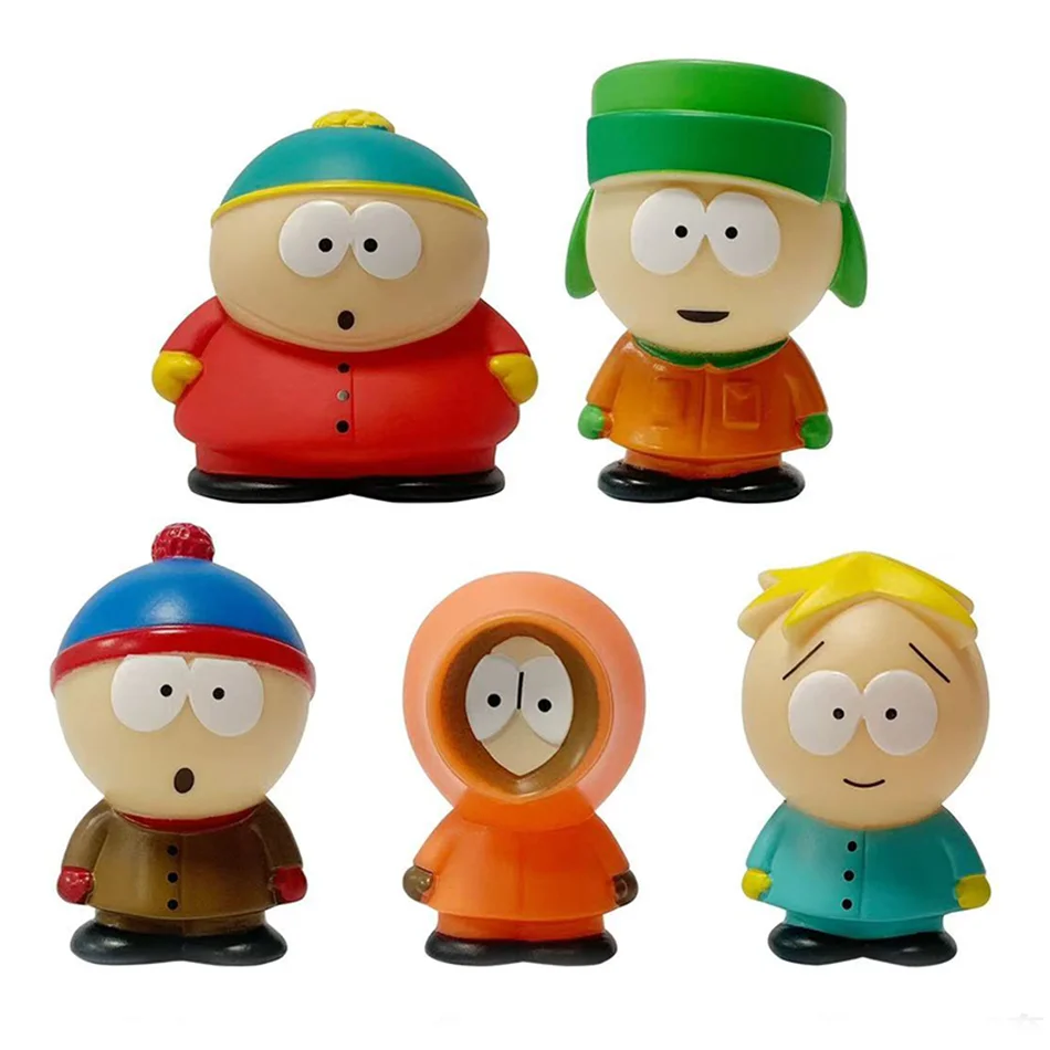 5pcs/Lot PVC Southern Park Action Figure Toys Popular Model Creative Austral Park Toys for Children Birthday Christmas Gifts