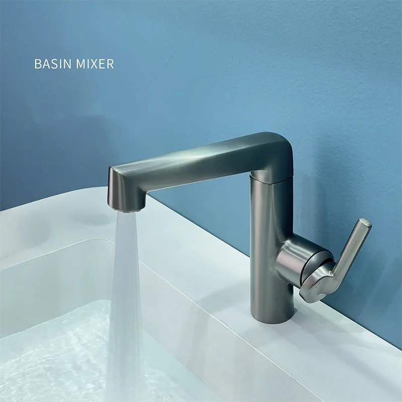 

New Bathroom Basin Faucet Hot and Cold Rotation Lavotory Faucet Bathroom Vessel Sink Mixer Taps Brass