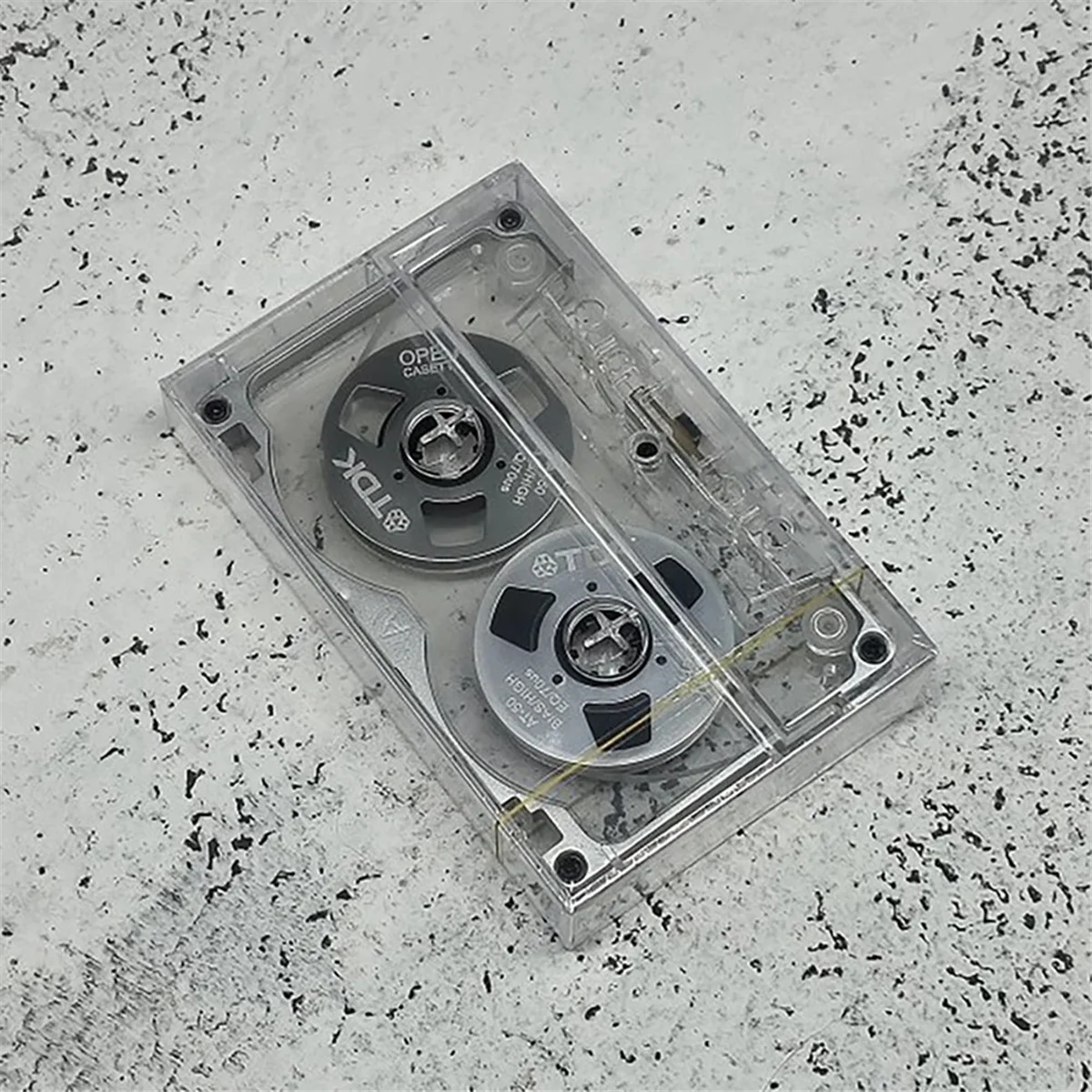 Najlepsza dwustronna kolorowa pusta taśma magnetofonowa w metalowej mini puszce, nagrywa 55 minut, pusta taśma kasetowa, pomarańczowa