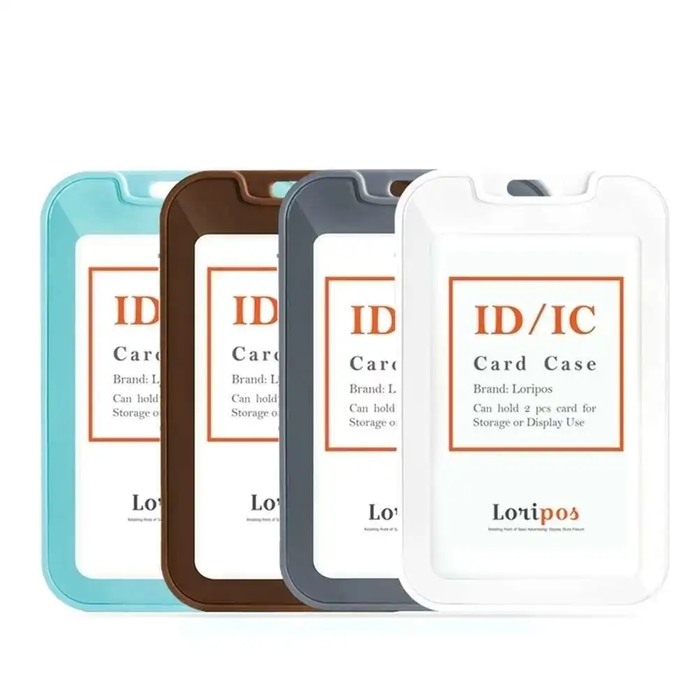 

1pcs 86*54mm Plastic Name Paper Cover Student Id Protection Sign Frame Bus Work Badge With Lanyard