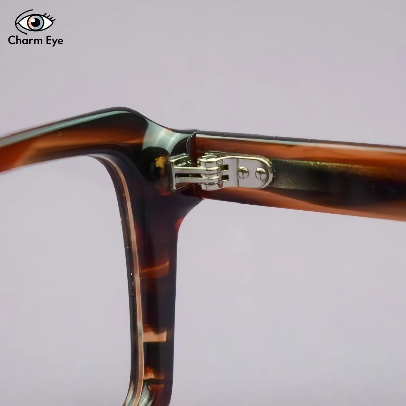 جديد مربع سميكة خلات الرجال النظارات الإطار عالية الجودة الرجعية البصرية النساء إطار كبير قصر النظر القراءة النظارات الطبية