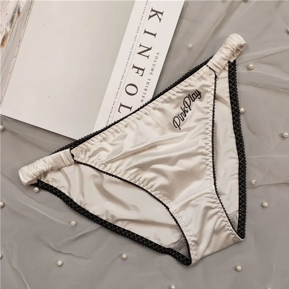 

Yoga Girl Smooth Embroidery Fitness Low Waist Underwear Sport Panties Briefs Panty