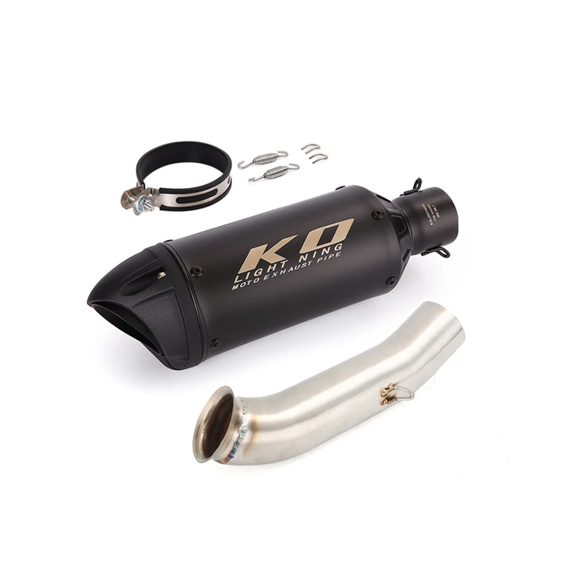 

Motorcycle Exhaust Tip Mid Link Pipe Stainless Steel 320mm Muffler Slip On Modified For Duke 125 200 250 390 RC390 2017-2020