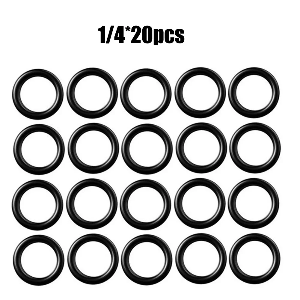 20pcs 1/4 M22 O-ring Rubber Gaskets Seal Ring High Pressure Washer Hose Quick Disconnect Connector Tools Hardware Fittings