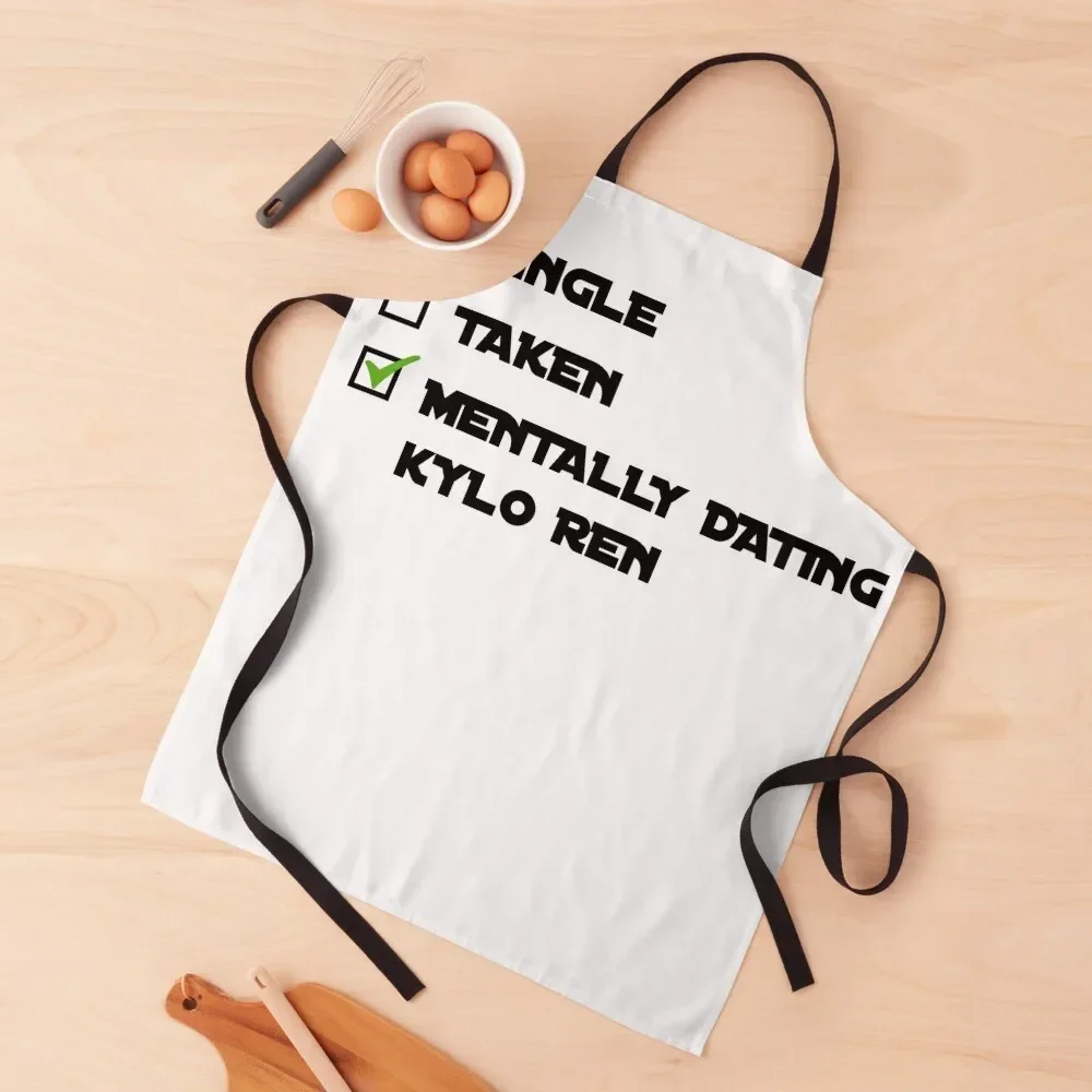 Mentally dating Kylo Ren Apron Kitchen Tools Kitchen New 2022 Year kindergarten teacher Household Items Kitchen Apron