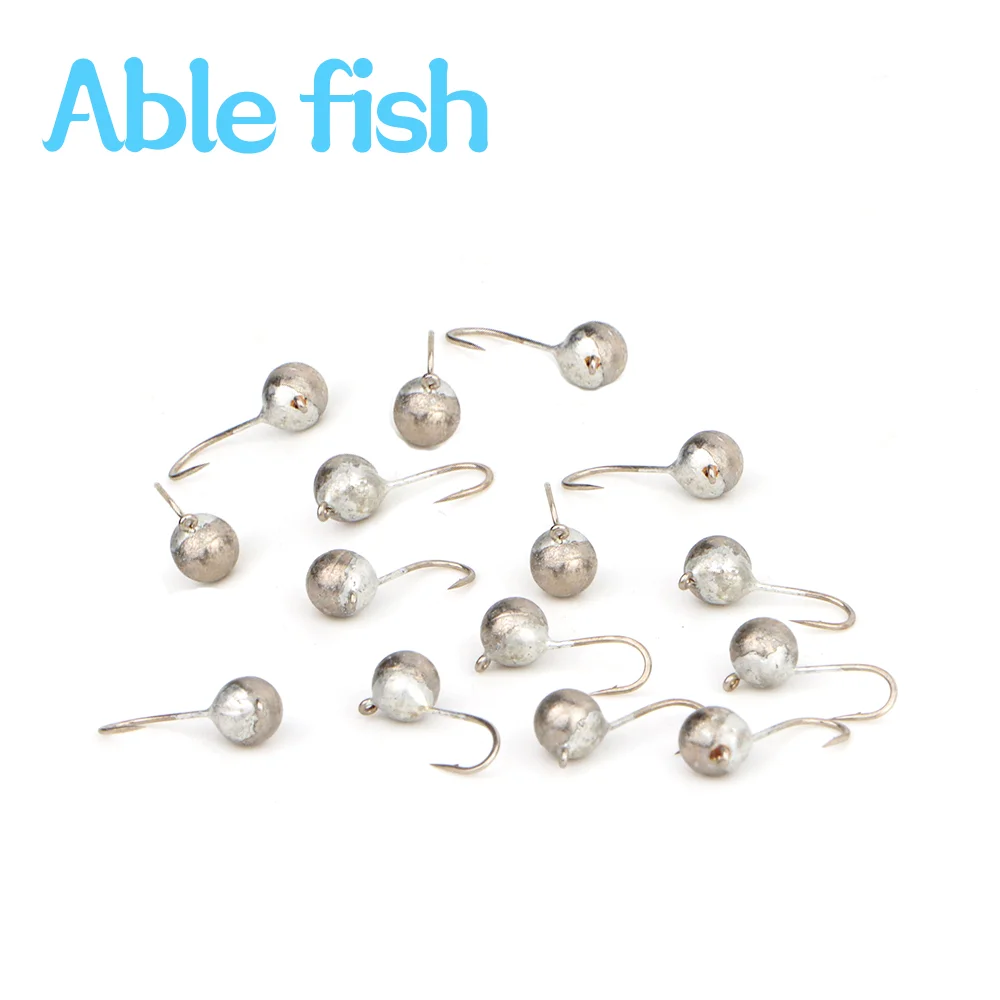 

5/pcs Tungsten Ball Jig Head, Winter Fishing 2.5mm/3.0mm/4.0mm/5mm Deep Water Perch Crappie Bluegill Soft Lure Hayabusa Hook