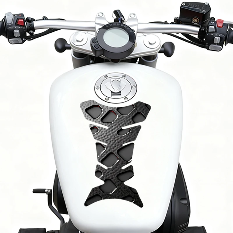 

2 pieces per set motorcycle fuel tank sticker Geometric Hollow Anti-scratch film material protection sticker vinyl