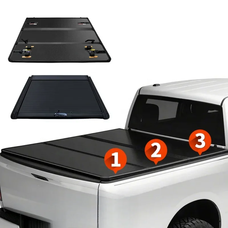 

Universal Hard Folding Aluminium Pickup Truck Bed Tonneau Cover