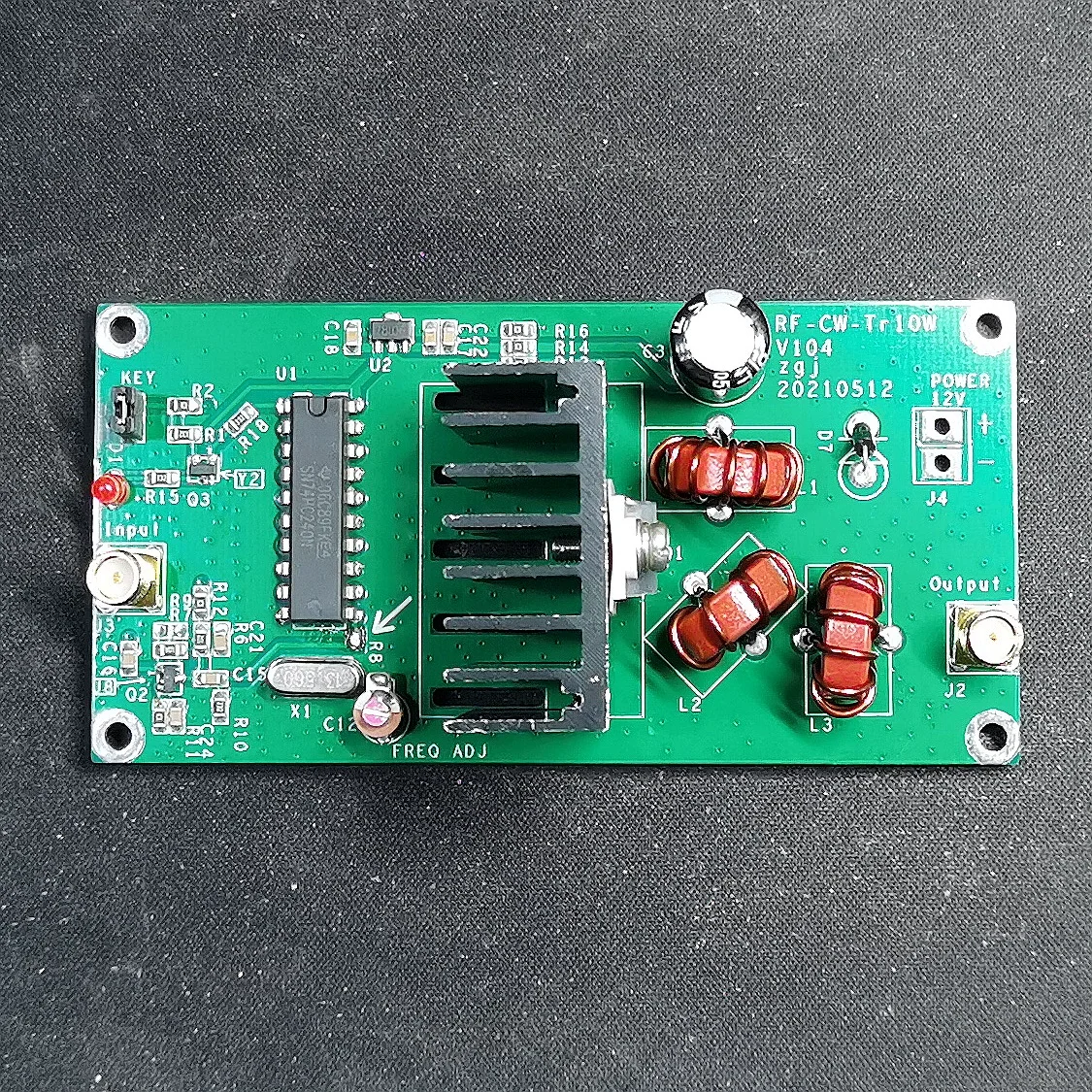 Imagem -02 - Amplificador de Potência de 13.56mhz sem Fio Estação de Rádio Qrp cw Transmissor Terminou 10w